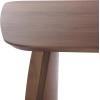 SAFAVIEH Couture Collection – Kayleen Walnut Rectangle Wood Dining Table, Sculptural Modern Design (SFV6713A)(Walnut)