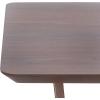 SAFAVIEH Couture Collection – Leroux Walnut Rectangle Wood Dining Table, Modern Geometric Base, Seats up to 6 (SFV6705A)(Walnut)
