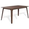 SAFAVIEH Couture Collection – Madina Walnut Rectangle Wood Dining Table, Mid-Century Modern Design, Seats up to 6 (SFV6707A)(Walnut)