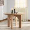 SAFAVIEH Couture Collection – Olivetta Oak Round Wood Dining Table, Classic Design, Seats up to 4 (SFV2201A)(Oak)