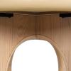 SAFAVIEH Couture Collection – Olivetta Oak Round Wood Dining Table, Classic Design, Seats up to 4 (SFV2201A)(Oak)