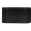 SAFAVIEH Couture Collection – Rikki Black Fluted 6-Drawer Wood Dresser, Modern Oval Top, Fully Assembled (SFV4250B)(Black)