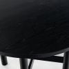 SAFAVIEH Couture Collection – Ruthanne Black Round Wood Dining Table, Classic Design, Seats up to 4 (SFV2192B)(Black)