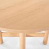 SAFAVIEH Couture Collection – Ruthanne Black Round Wood Dining Table, Classic Design, Seats up to 4 (SFV2192B)(Oak)