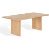 SAFAVIEH Couture Collection – Shelbee Natural Cerused Oak Rectangular Wood Dining Table, Modern Design, Seats up to 6 (SFV4267A)(Natural Cerused Oak)