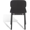 SAFAVIEH Couture Collection Abbie Retro Black Molded Plastic Dining Chair Set of 2(Black)