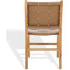 SAFAVIEH Couture Collection Cassaphina Black Woven Leather & Black Solid Wood Dining Chair Set of 2 (Fully Assembled)(Brown/Natural)