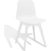 SAFAVIEH Couture Collection Damiano Retro White Molded Plastic Dining Chair Set of 2(White)