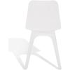 SAFAVIEH Couture Collection Damiano Retro White Molded Plastic Dining Chair Set of 2(White)