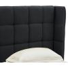 SAFAVIEH Couture Collection Emerson Dark Grey Grid Tufted King Size Bed(Dark Grey)