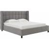 SAFAVIEH Couture Collection Emerson Dark Grey Grid Tufted King Size Bed(Light Grey)