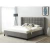 SAFAVIEH Couture Collection Emerson Dark Grey Grid Tufted King Size Bed(Light Grey)