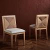 SAFAVIEH Couture Collection Emilio Walnut/Natural Solid Wood Woven Dining Chair Set of 2 (Fully Assembled)(Natural)
