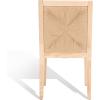 SAFAVIEH Couture Collection Emilio Walnut/Natural Solid Wood Woven Dining Chair Set of 2 (Fully Assembled)(Natural)