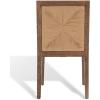 SAFAVIEH Couture Collection Emilio Walnut/Natural Solid Wood Woven Dining Chair Set of 2 (Fully Assembled)(Walnut/Natural)