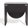 SAFAVIEH Couture Collection Floris Travertine/Black Solid Wood 1-Drawer Accent Table Nightstand