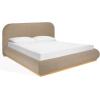 SAFAVIEH Couture Collection Jennabryanna Light Brown/Natural Boucle King Size Bed(Light Brown/Natural)