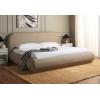 SAFAVIEH Couture Collection Jennabryanna Light Brown/Natural Boucle King Size Bed(Light Brown/Natural)