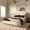 SAFAVIEH Couture Collection Jennabryanna Light Brown/Natural Boucle King Size Bed(Tan/Natural)
