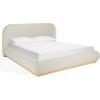 SAFAVIEH Couture Collection Jennabryanna Light Brown/Natural Boucle King Size Bed(Tan/Natural)