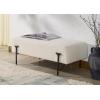SAFAVIEH Couture Collection Jessa Glam Ivory Boucle & Black Bench(Ivory/Black)
