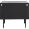 SAFAVIEH Couture Collection Kimori Black/White Aztec 2-Drawer Nightstand (Fully Assembled)