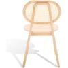 SAFAVIEH Couture Collection Kristianna Tropical Coastal Black/Natural Rattan Round Back Chair Set of 2(Natural)