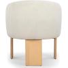 SAFAVIEH Couture Collection Lauricella Tan Boucle/Natural Dining Chair (Fully Assembled)(Tan/Natural)