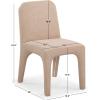 SAFAVIEH Couture Collection Maricelle White Boucle/Black Dining Chair Set of 2 (Fully Assembled)(Light Brown)
