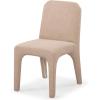 SAFAVIEH Couture Collection Maricelle White Boucle/Black Dining Chair Set of 2 (Fully Assembled)(Light Brown)