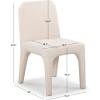 SAFAVIEH Couture Collection Maricelle White Boucle/Black Dining Chair Set of 2 (Fully Assembled)(Tan)