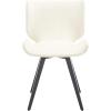 SAFAVIEH Couture Collection Matty Mid-Century Modern Scandinavian Mustard Velvet Dining Chair(Creme)