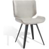 SAFAVIEH Couture Collection Matty Mid-Century Modern Scandinavian Mustard Velvet Dining Chair(Grey)
