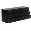 SAFAVIEH Couture Collection Riabelle Black 6-Drawer Dresser (Fully Assembled)(Black)