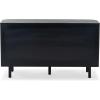 SAFAVIEH Couture Collection Shelbie Black 6-Drawer Reeded Dresser(Black/Black)