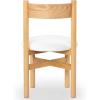 SAFAVIEH Couture Collection Tayla Natural/White Linen Dining Chair (Fully Assembled)(Natural/White)