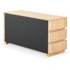 SAFAVIEH Couture Collection Titus Black 6-Drawer Stacked Dresser (Fully Assembled)(Oak)