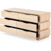 SAFAVIEH Couture Collection Titus Black 6-Drawer Stacked Dresser (Fully Assembled)(Oak)