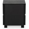 SAFAVIEH Couture Collection Titus Oak Brown 2-Drawer Stacked Nightstand (Fully Assembled)(Black)