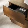 SAFAVIEH Couture Collection Titus Oak Brown 2-Drawer Stacked Nightstand (Fully Assembled)(Medium Oak)
