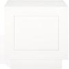 SAFAVIEH Couture Collection Woodworth White 2-Drawer Cement Nightstand (Fully Assembled)(White)