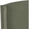 SAFAVIEH Headboard Collection Austin Headboard, Queen, Light Grey(Gray)