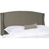 SAFAVIEH Headboard Collection Austin Headboard, Queen, Light Grey(Pewter)