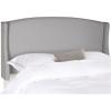 SAFAVIEH Headboard Collection Austin Headboard, Queen, Light Grey(Taupe)