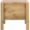 SAFAVIEH Home Collection – Angeria Oak & Brass 2-Drawer Nightstand, Modern Bedroom Storage (NST3109A)(Oak/Brass)