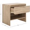 SAFAVIEH Home Collection – Arsenio 1-Drawer 1-Shelf Nightstand Table, Light Cream Modern Bedside Storage (NST3100C)(Light Cream)