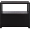 SAFAVIEH Home Collection – Ernest Natural Brown & White Washed 2-Drawer 1-Shelf Chest, Modern Storage Cabinet, Fully Assembled (CHS6605A)(Black)