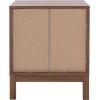 SAFAVIEH Home Collection – Galio Black & Gold 2-Drawer Nightstand, Vintage-Inspired Bedside Table with Storage for Bedroom (NST9600B)(Walnut/Gold)