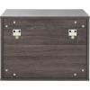 SAFAVIEH Home Collection – Lylia Black & Gold Floating Nightstand, 2 Drawer Wall-Mounted Bedside Table, Modern Ribbed Design (NST9615B)(Distressed Black/Gold)