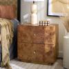 SAFAVIEH Home Collection – Tahan 2-Drawer Nightstand Table, Natural Modern Bedside Storage, Fully Assembled (NST6608A)(Natural)